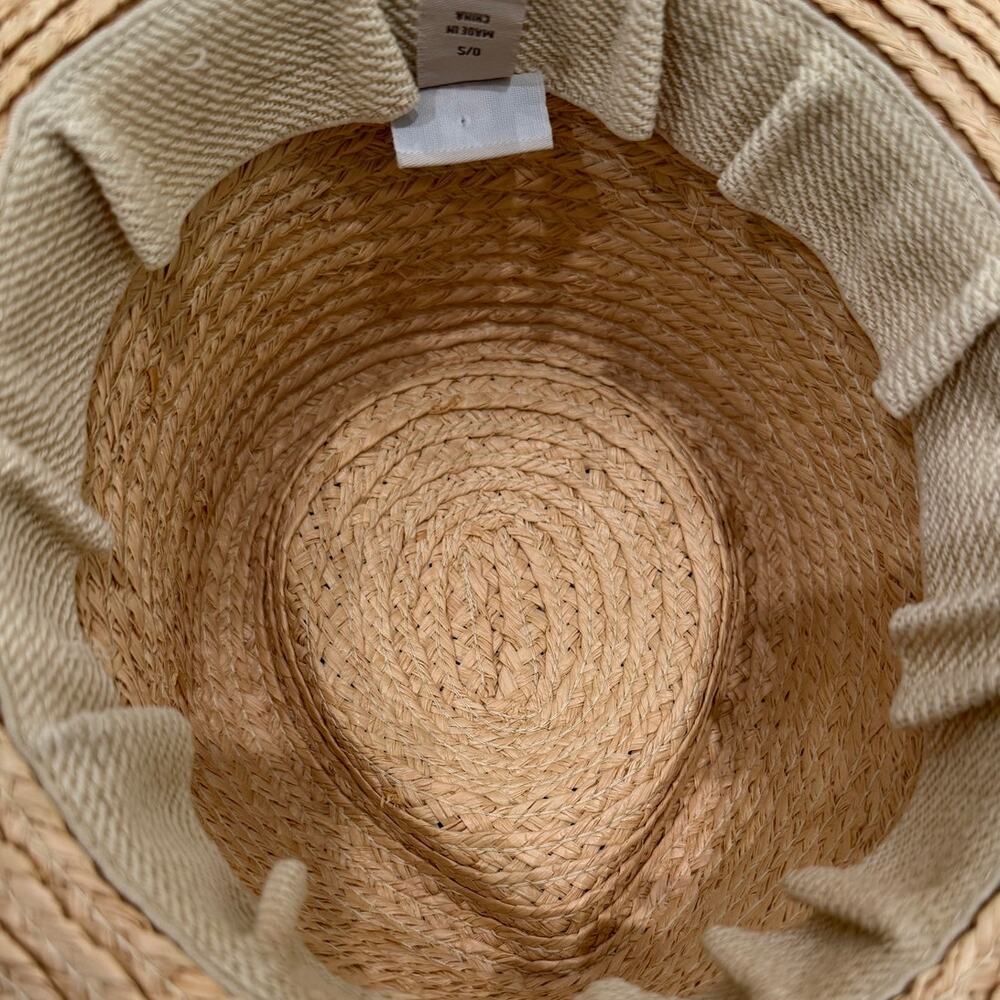 UGG Australia Wide Brim 100% Rafia Cottagecore Garden Hat - Picture 9 of 9